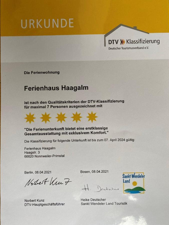 Ferienhaus Haagalm Primstal 外观 照片